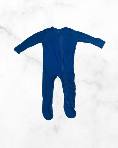 ry & pen ♡ 3-6 mo ♡ deep blue zip sleeper