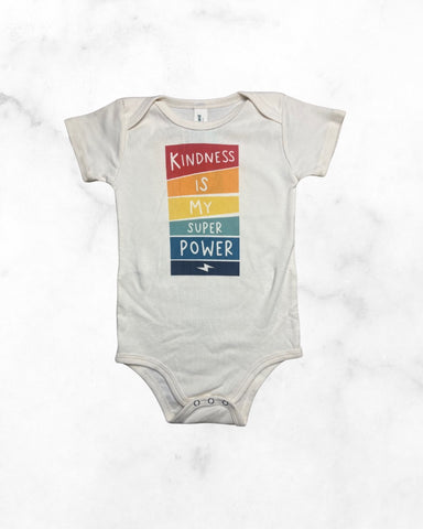 morado designs ♡ 12-18 mo ♡ kindness is my superpower bodysuit