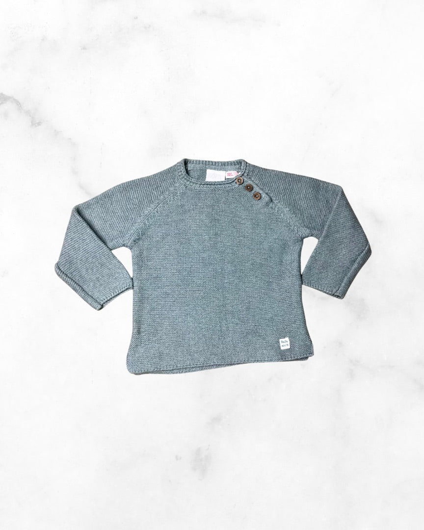zara ♡ 6-9 mo ♡ teal  knit sweater