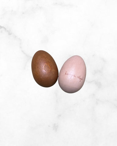 konges slojd ♡ o/s ♡ wooden musical rattle eggs