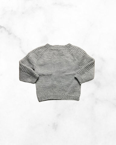 handmade ♡ 12-18 mo ♡ grey knit sweater