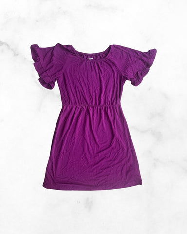 old navy ♡ 6-7y ♡ wine ruffle short sleeve dress