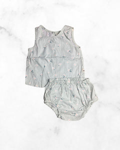 les petites natures ♡ 6-12 mo ♡ floral tank & bloomer set