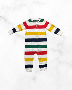 hudson's bay company ♡ 6-12 mo ♡ striped sleep romper