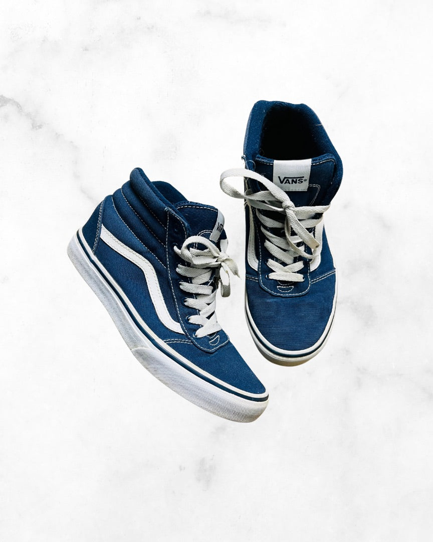 vans ♡ 5 ♡ youth navy sk8-hi