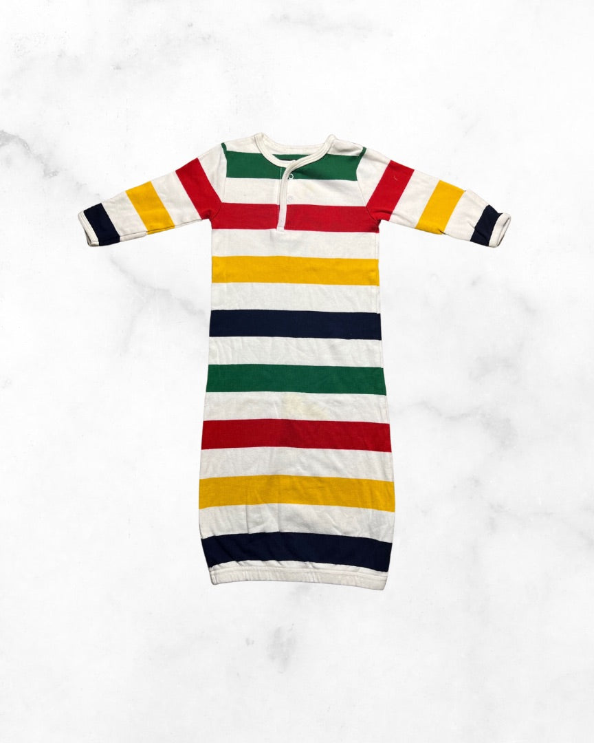 hudson's bay company ♡ 0-6 mo ♡ striped sleep gown