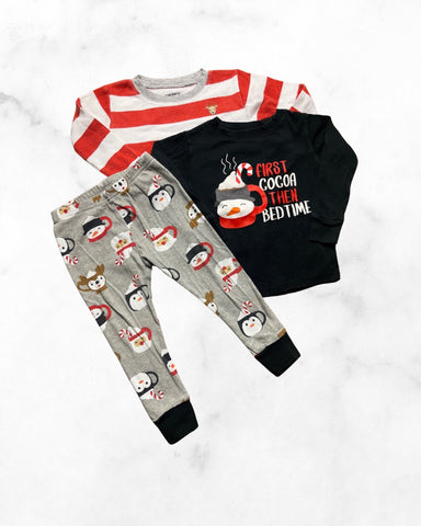 old navy ♡ 24 mo ♡ cocoa then bedtime 3-piece pj set