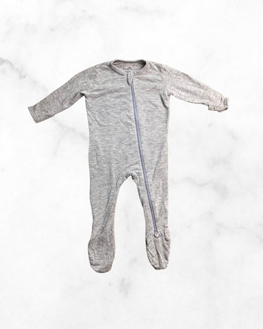 ry & pen ♡ 3-6 mo ♡ light grey zip sleeper