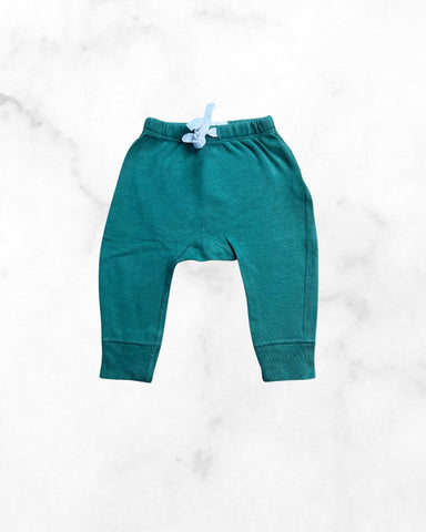 sapling organic ♡ 3-6 mo ♡ green jogger