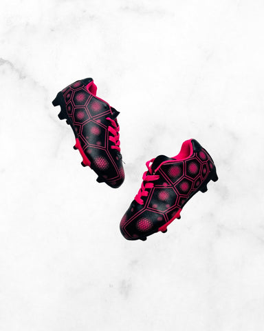 gillyboo ♡ 12 ♡ pink & black soccer cleats