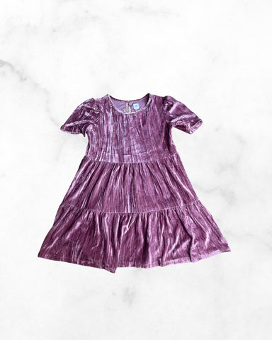 gap ♡ 12 ♡ pink velvet short sleeve dress