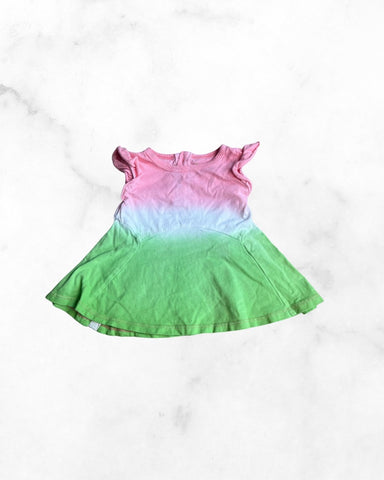 burt's bees ♡ 3-6 month ♡ watermelon ombre dress