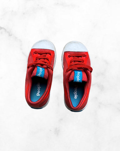 people ♡ 7 ♡ red mesh sneakers