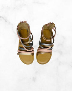 old navy ♡ 10 ♡ metallic gladiator sandals