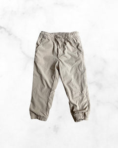 gap ♡ 3t ♡ lightweight cotton lined khaki joggers