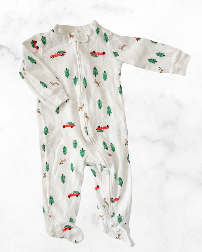 carters ♡ 9 mo ♡ christmas waffle sleeper