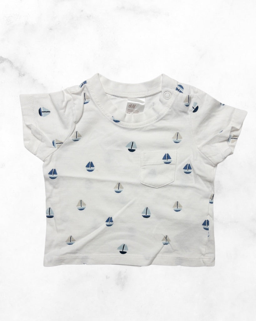 h&m ♡ 1-2 mo ♡ mini sailboats tee