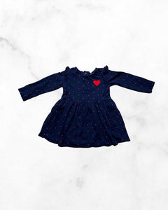 carters ♡ 24 mo ♡ heart long sleeve skater dress
