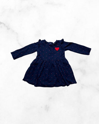 carters ♡ 24 mo ♡ heart long sleeve skater dress