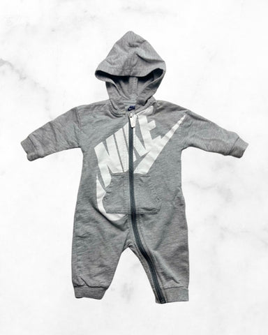 nike ♡ 6-9 mo ♡ hooded zip romper