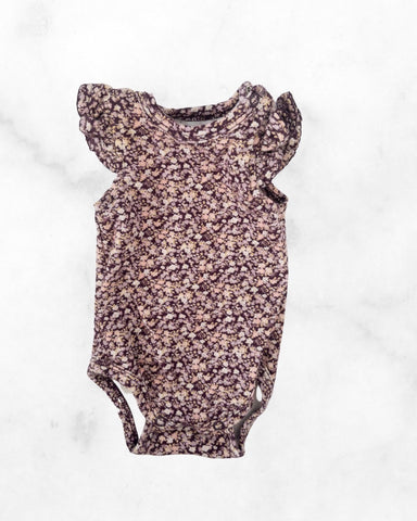 jamie kay ♡ 0-3mo ♡ purple floral bodysuit
