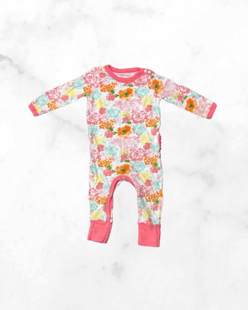 burt's bees ♡ 6-9 mo ♡ floral ruffle romper