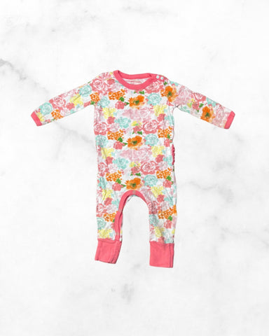 burt's bees ♡ 6-9 mo ♡ floral ruffle romper