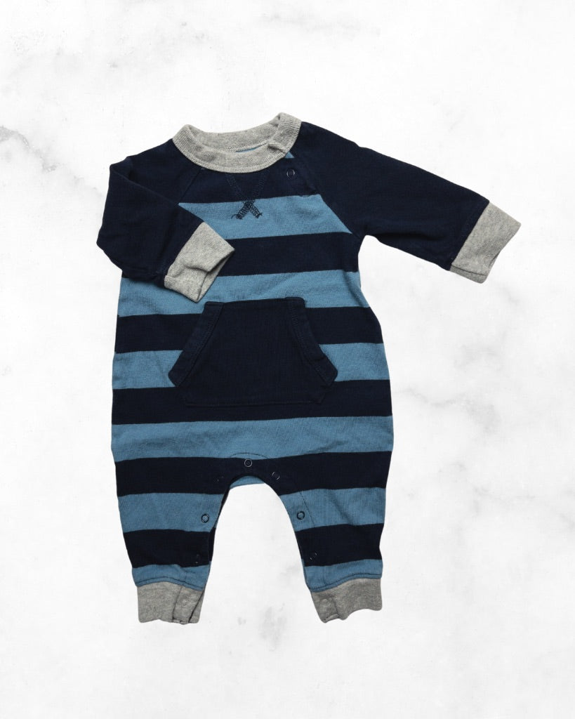 gap ♡ 3-6 mo ♡ striped one piece w/pocket
