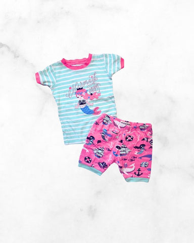 little blue house ♡ 4t ♡ mermaid pj short set