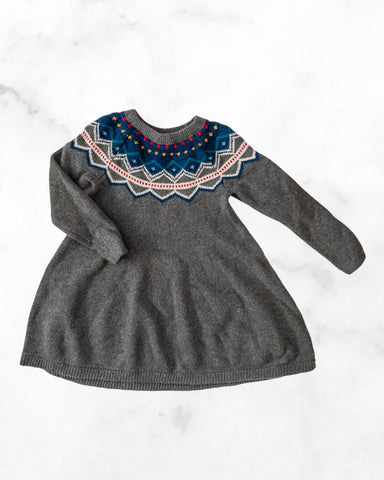 hanna andersson ♡ 5 ♡ fairisle sweater dress