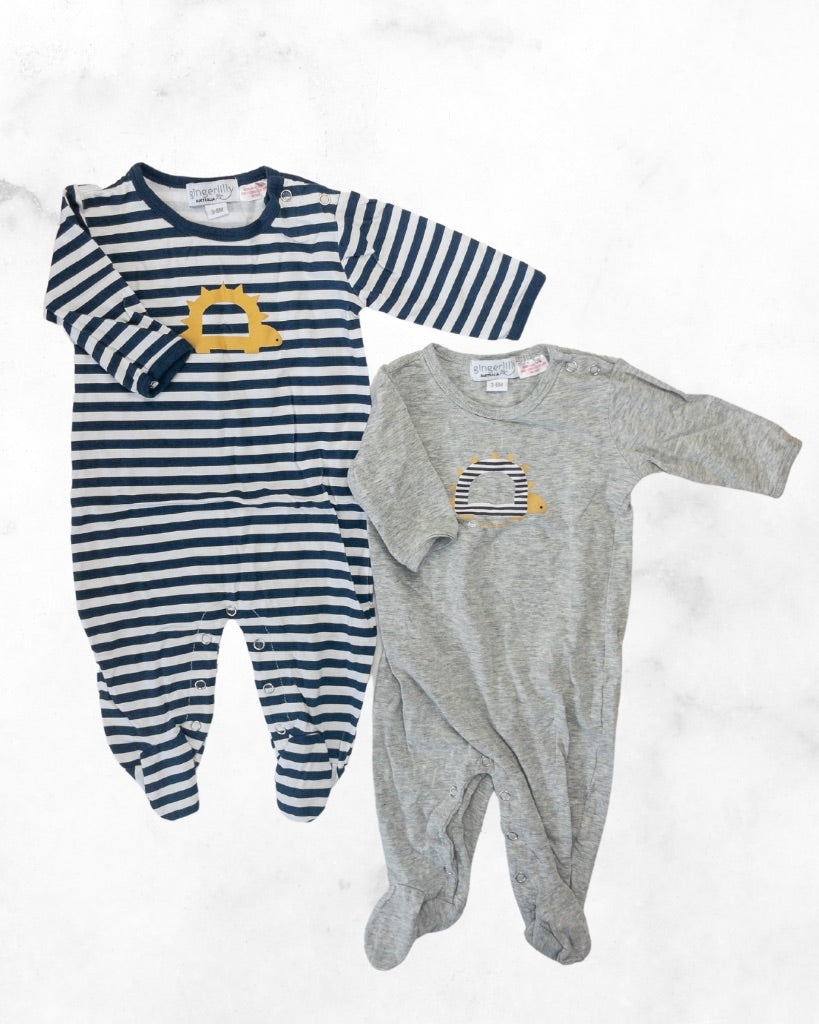 gingerlilly ♡ 3-6 mo ♡ dino sleeper bundle