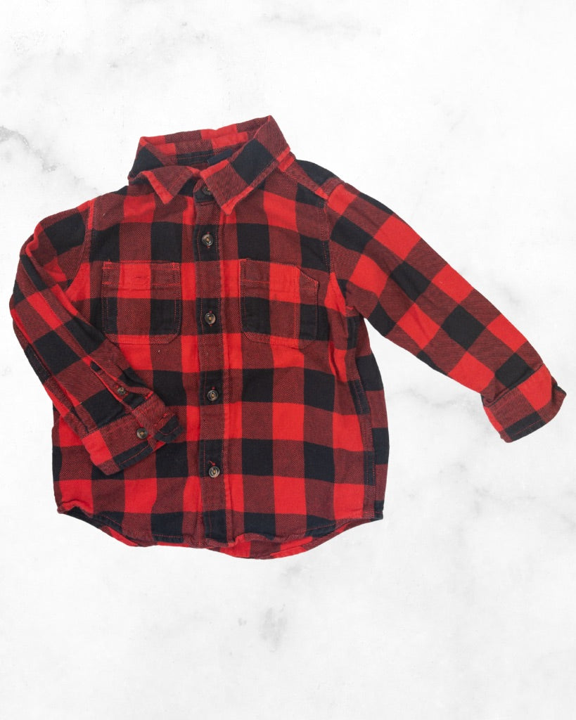 gap ♡ 3t ♡ buffalo plaid button up