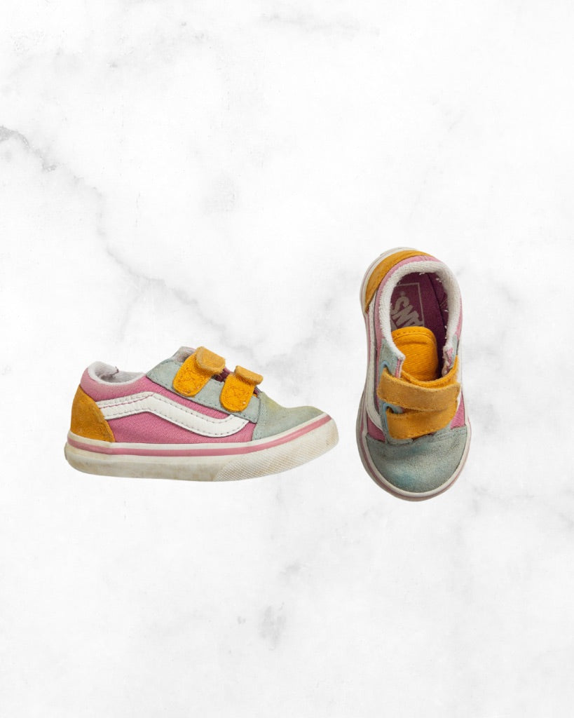 vans ♡ 6 ♡ toddler colour block old school v