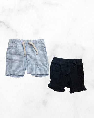old navy ♡ 3-6 mo ♡ striped & cotton short bundle