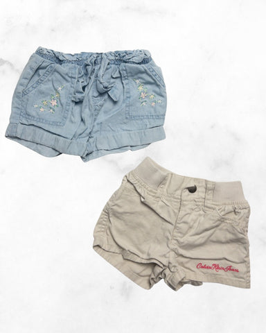 calvin klein/baby b'gosh ♡ 18 mo ♡ lightweight shorts bundle