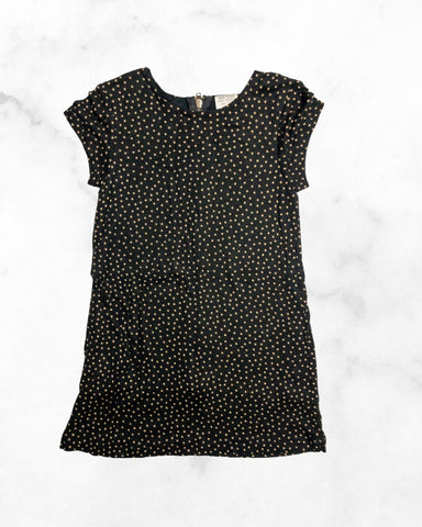 zara ♡ 3t ♡ short sleeve zip back polka dot dress