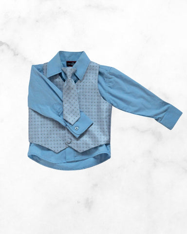 james morgan ♡ 24 mo ♡ dress shirt & tie set