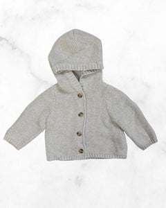 old navy ♡ 12-18 mo ♡ hooded button front cardigan