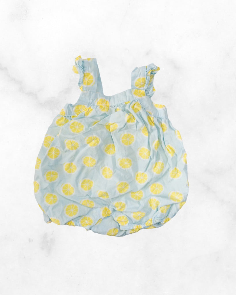 gap ♡ 3-6mo ♡ lemon bubble romper