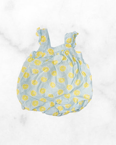 gap ♡ 3-6mo ♡ lemon bubble romper