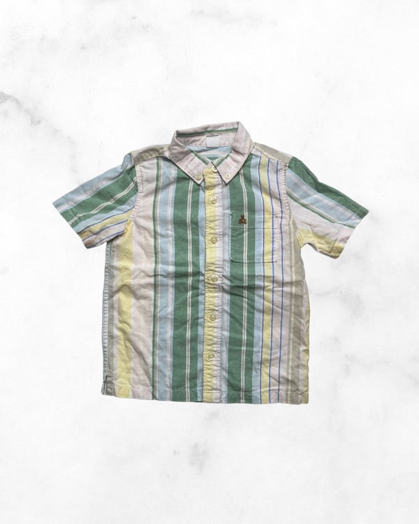 gap ♡ 5t ♡ pastel button up short sleeve shirt