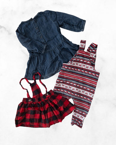 carters/joefresh/unknown ♡ 6-12 mo ♡ festive bundle