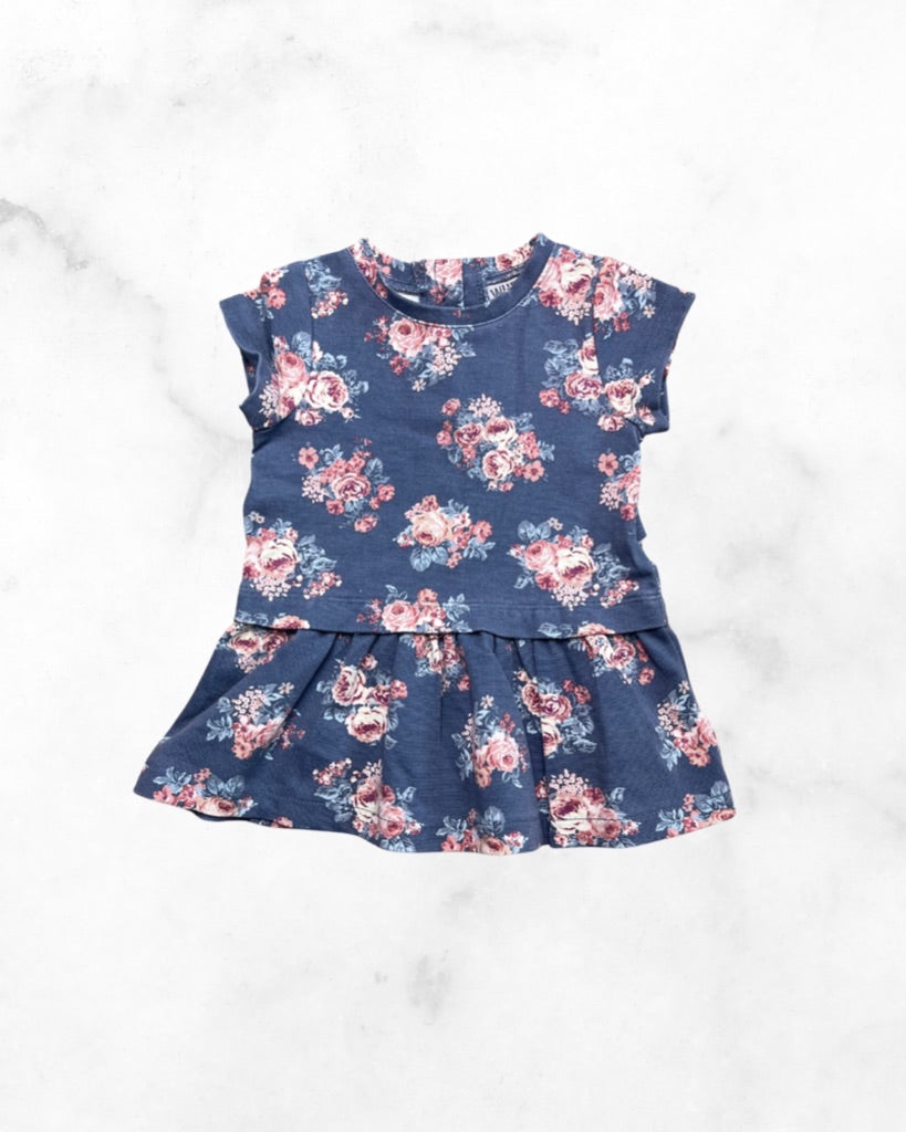 wheat ♡ 3 mo ♡ floral peplum dress