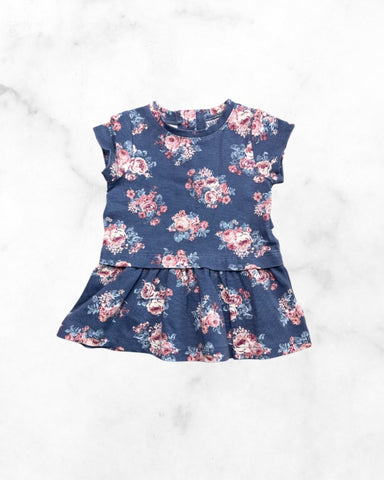 wheat ♡ 3 mo ♡ floral peplum dress