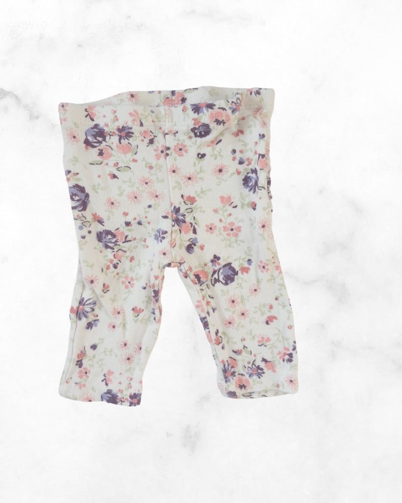 laura ashley ♡ nb ♡ floral ruffle leggings
