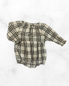 rylee & cru ♡ 6-12 mo ♡ plaid romper