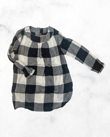 harper canyon ♡ 24 mo ♡ lightweight b&w plaid dress