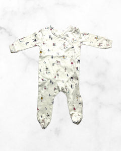 pehr ♡ 6-12 mo ♡ skating deer kimono snap sleeper