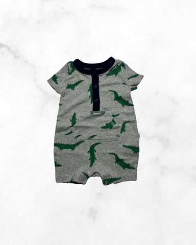 gap ♡ 3-6 mo ♡ alligator henley short romper