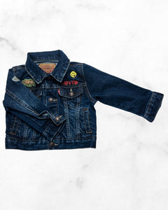 levis ♡ 12 mo ♡ graphic patch jean jacket